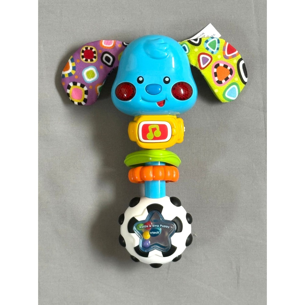 Vtech Baby Toy Bundle Activity Cube Phone Caterpillar Puppy Zebra Soccer Ball - Picture 5 of 8